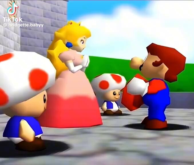 this mario n peach tiktok has been stuck in my head since i saw it man