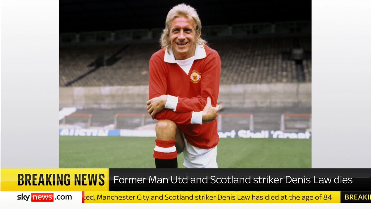 'Forever a Manchester United great' Sky's Rob Harris reacts to the death of former footballer Denis Law and reads out a statement from Man Utd. Latest: 📺 Sky 501, Virgin 602, Freeview 233 and YouTube
