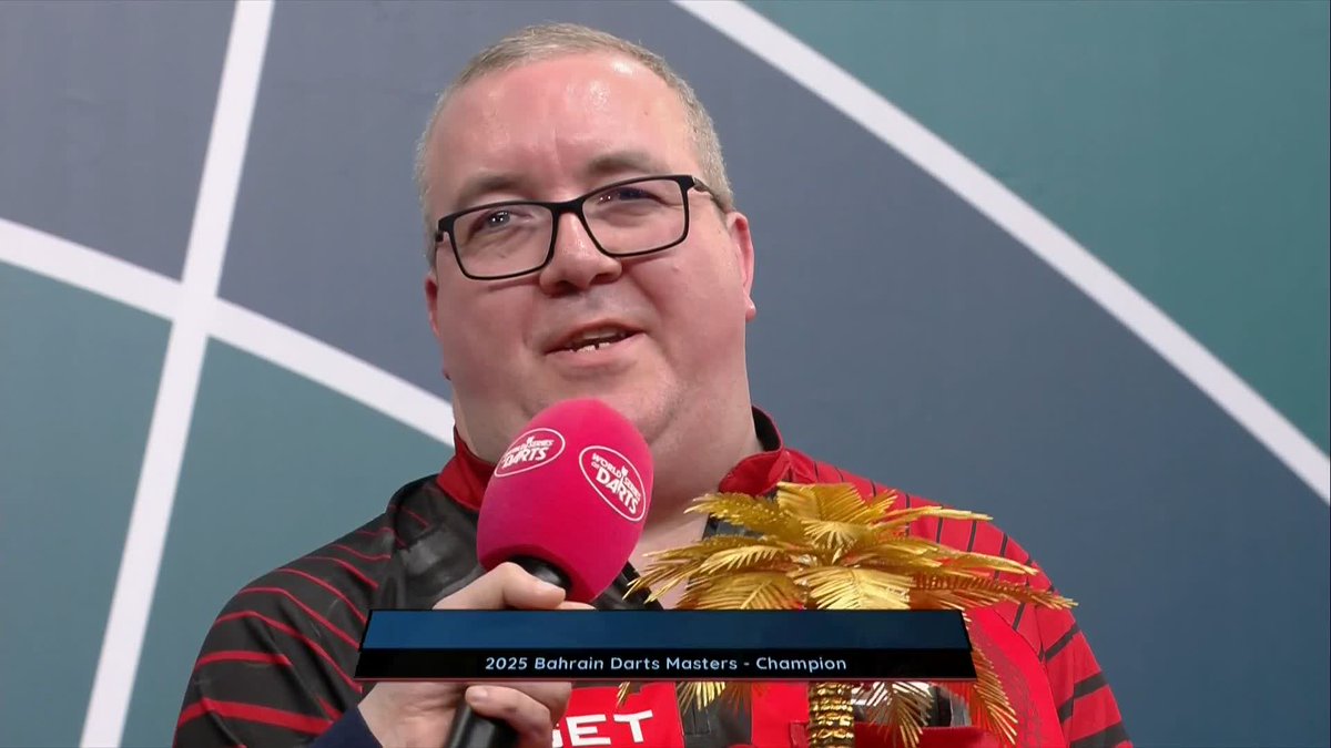 🗣️ "To be away from the family is hard." 🥹 A visibly emotional Stephen Bunting after winning the Bahrain Darts Masters Stephen Bunting | PDC Darts | Gerwyn Price