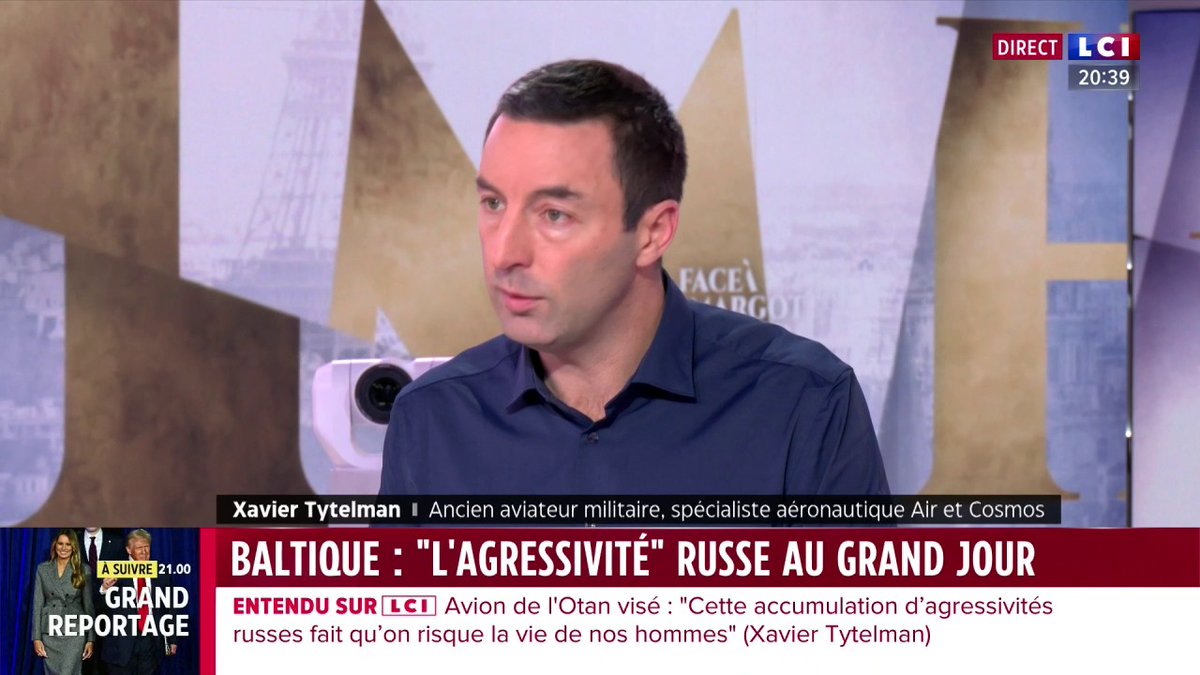 🗣️ "Si demain on décide d'intercepter et de détruire la totalité de tous les vecteurs aériens qui violent nos espaces aériens illégalement, c'est légitime" prévient Xavier Tytelman pour qui "les Russes cherchent à escalader" ▶️ ✦ Margot Haddad ✦