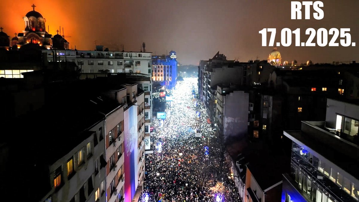 #RTS - 17.01.2025. #Studenti #protest #Beograd