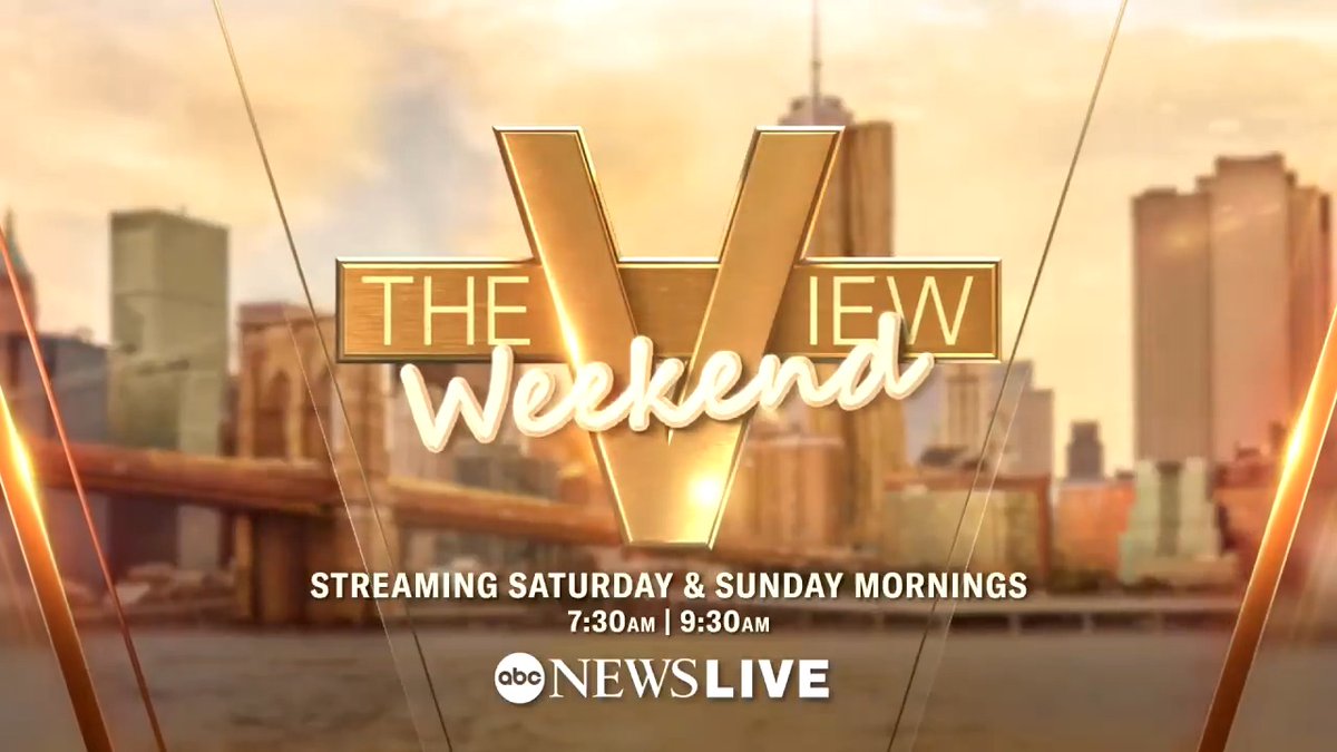 🗣 The View is bringing Hot Topics into the weekend with our all-new show, 'The Weekend View'! Watch on ABC News Live Saturday and Sunday at 7:30 AM and 9:30 AM ET wherever you stream!
