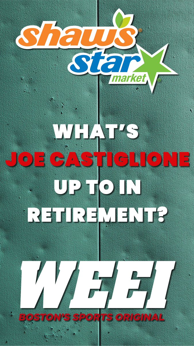 It finally happened. Joe Castiglione working in a Shaws Market