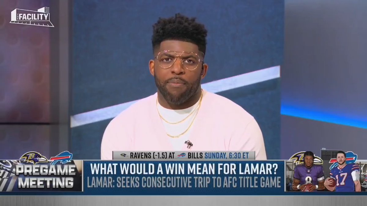 Emmanuel Acho on Lamar Jackson “Lamar winning this game would mean absolutely nothing…Lamar is so good, he’s qualified for this level of critique…Lamar if you win, congratulations, you were supposed to win. But if you lose, oh we’re gonna crucify you”