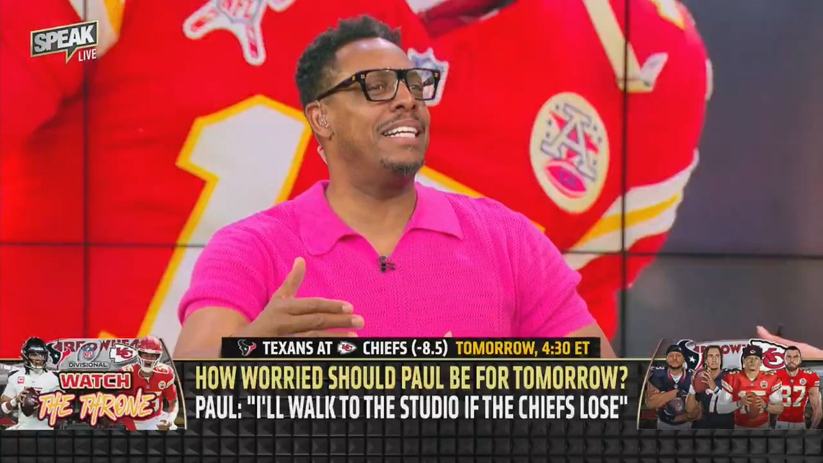 "If Mahomes loses tomorrow, there will probably never be any conversation about him reaching GOAT status over Brady." — Paul Pierce