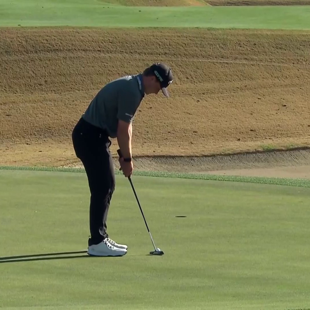 Blades Brown is 17 years old playing in his first Tour event as a pro. He has 9 birdies today and is comfortably inside the cut line. Sure.