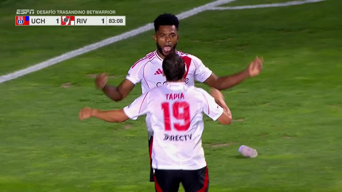Conduce Nacho, asiste Tapia y define con un bombazo Miguel Ángel Borja para poner el 2-1 💪🔥