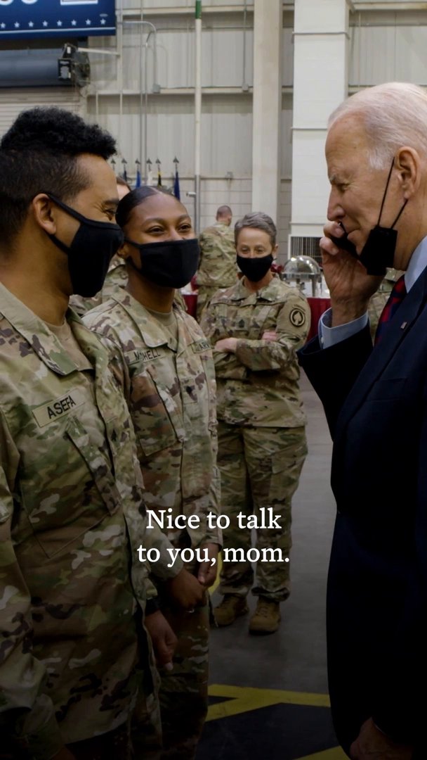 A note from President Biden: Call your mom.