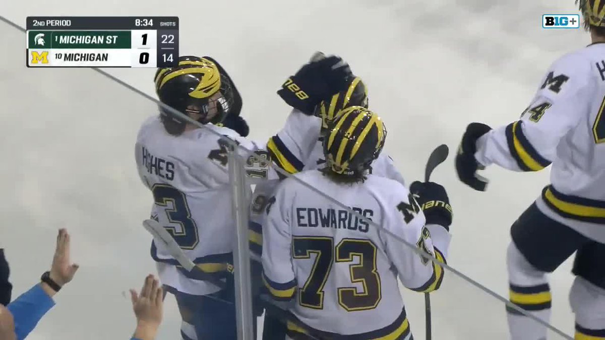 Evan Werner puts Michigan on the board 1-1