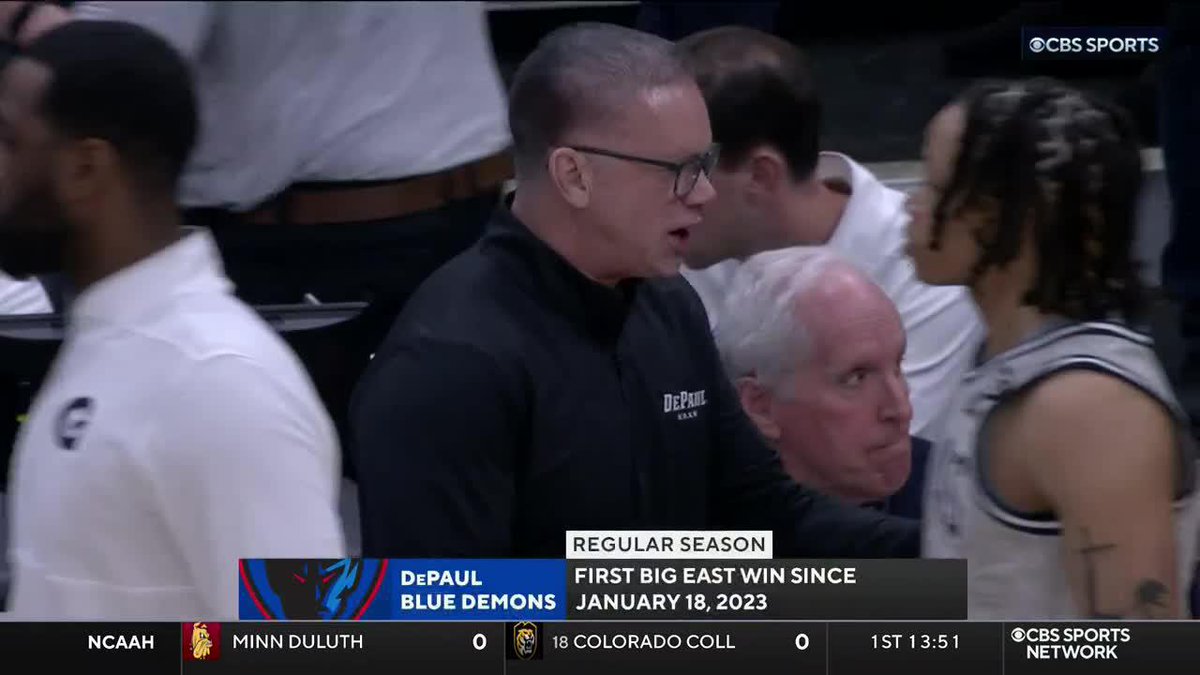THE 39-GAME LOSING STREAK IS OVER! For the first time in 730 days, DePaul Basketball has won a regular season Big East game.