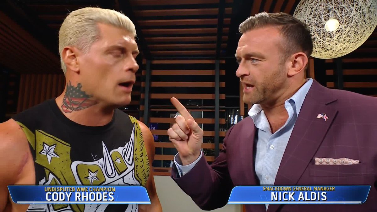 NEXT WEEK ๐จ Shawn Michaels will be moderating Cody Rhodes and Kevin's contract signing at #SNME! ๐ #SmackDown