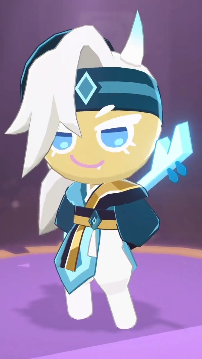 Rockstar Cookie has become a mythical ice goblin, playing magical winter tunes! 🎸