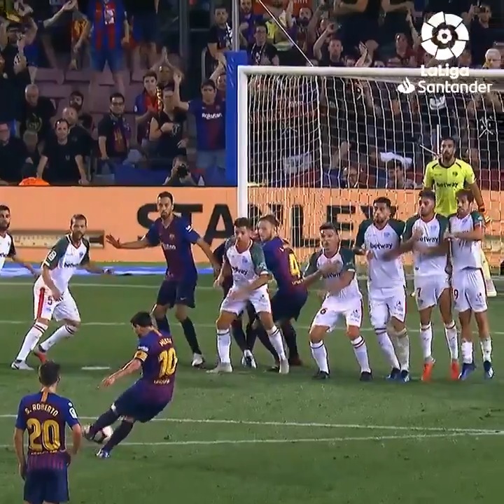 They started putting a player under the wall after this. 😂😂 Messi changed cultures.