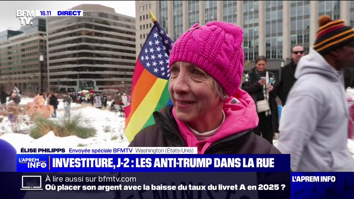 💬 "Je suis très préoccupée pour mon pays" Ces Américains manifestent contre Donald Trump, à deux jours de son investiture