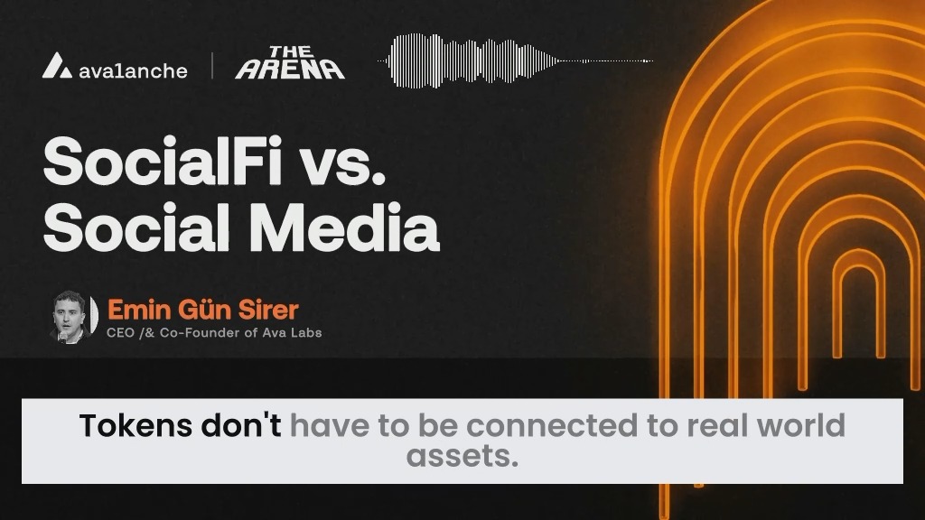 How do we change the landscape of social media so it encourages and better compensates its creators? On a recent Arena stage Emin Gün Sirer🔺⚔️ talked about how is better incentivizing users who bring value to their social ecosystem.