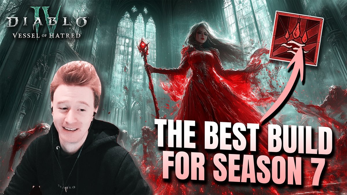 Season 7 for #DiabloIV starts in just 3 days! Here is what I believe is gonna be the strongest Build of the entire Season 🩸 Do you agree? Full Tier List coming soon! Full Video: