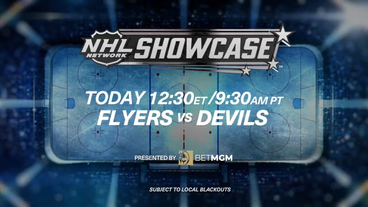 It's #NHLNShowcase Saturday! The Philadelphia Flyers go up against the New Jersey Devils in a Metro Division matchup at 12:30pm ET/9:30am PT on NHL Network!