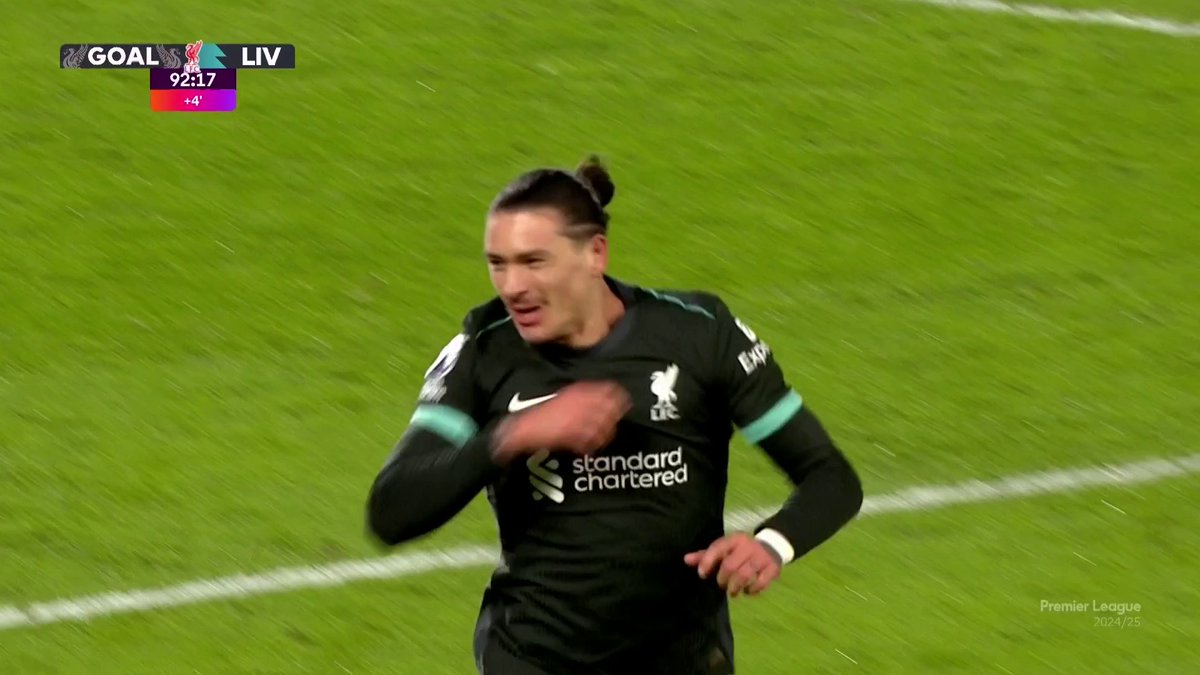 DARWIN NUNEZ COMES UP HUGE. TWO STOPPAGE TIME GOALS TO SNATCH A WIN FOR LIVERPOOL. 😵