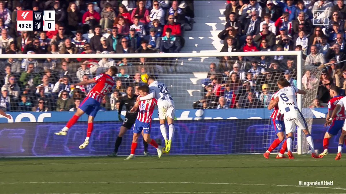 De Leganés al cielo. De la cabeza de Nastasic a la victoria. El gol del central del C.D. Leganés para tumbar la racha histórica del Atlético de Madrid y sumar tres puntos de oro ✨ #LALIGAenDAZN ⚽️