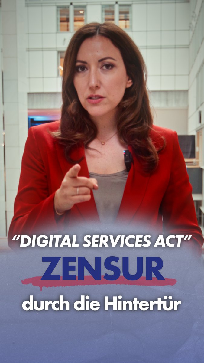 Digital Services Act - Zensur durch die Hintertür Mit dem Digital Services Act will die EU kontrollieren, was im Internet noch gesagt werden darf und was nicht. Wir als FPÖ stehen für eine Festung der Freiheit und werden mit unserem künftigen Kanzler Herbert Kickl massiven Druck gegen den Zensurwahn der EU machen.