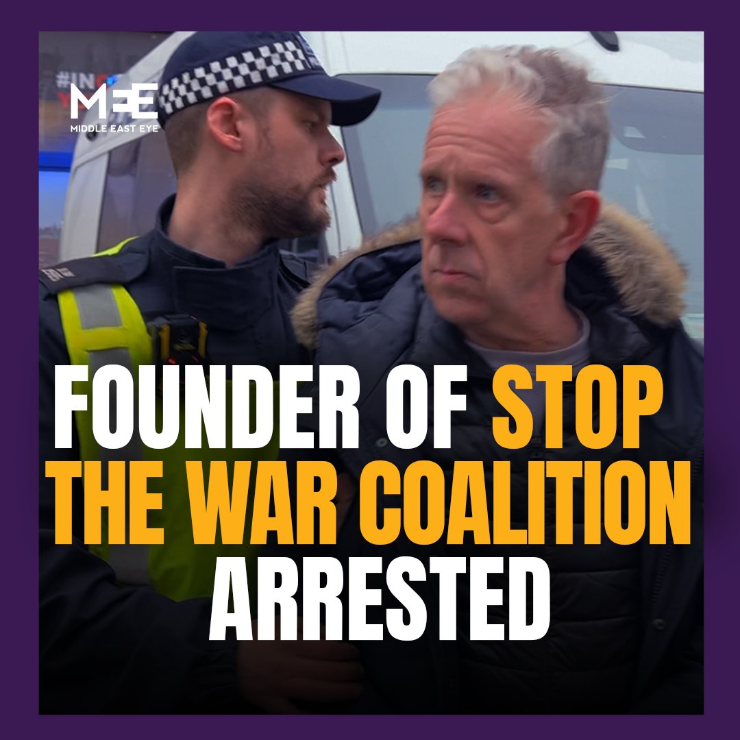 Chris Nineham, the founder of the anti-war group Stop the War Coalition, has been arrested during a pro-Palestine march in Central London. His arrest prompted clashes between police and demonstrators, with protesters chanting ‘Free him!’ as he was escorted to a police van.