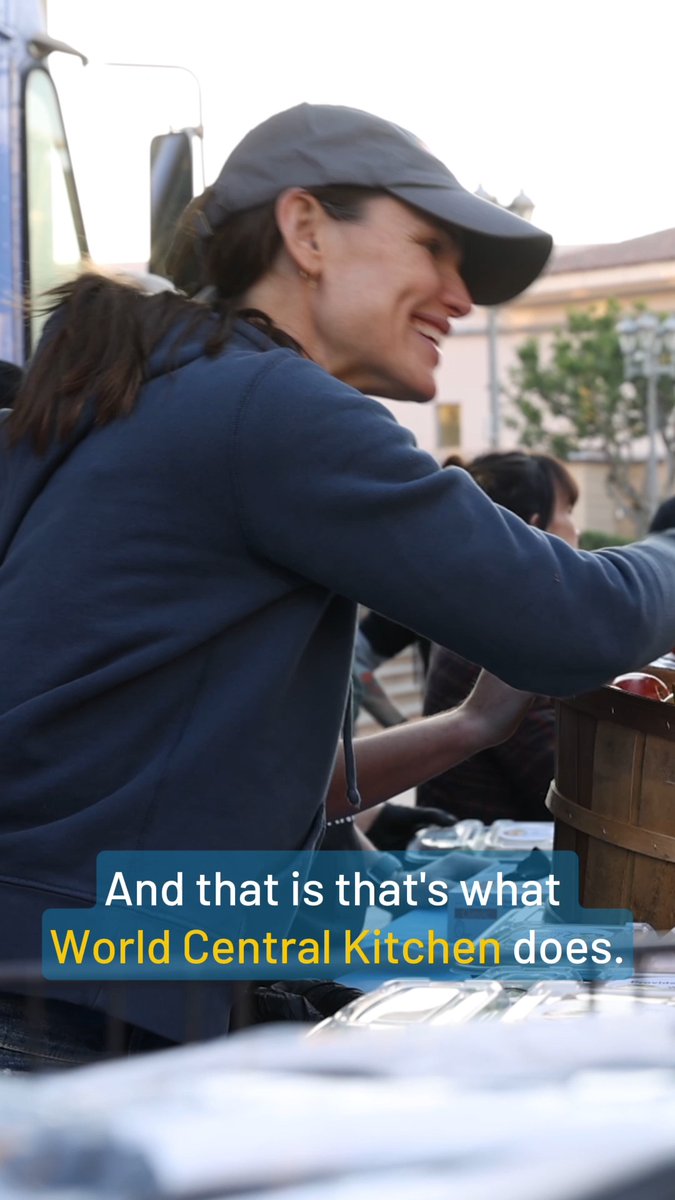 When Jennifer Garner joined the WCK team in California on January 10, she saw firsthand the planning that goes into our wildfire relief efforts. "Making sure that it's systematic...that in an hour you can have the food there for a huge amount of people—it's an honor to get to watch it in action." #ChefsForCalifornia