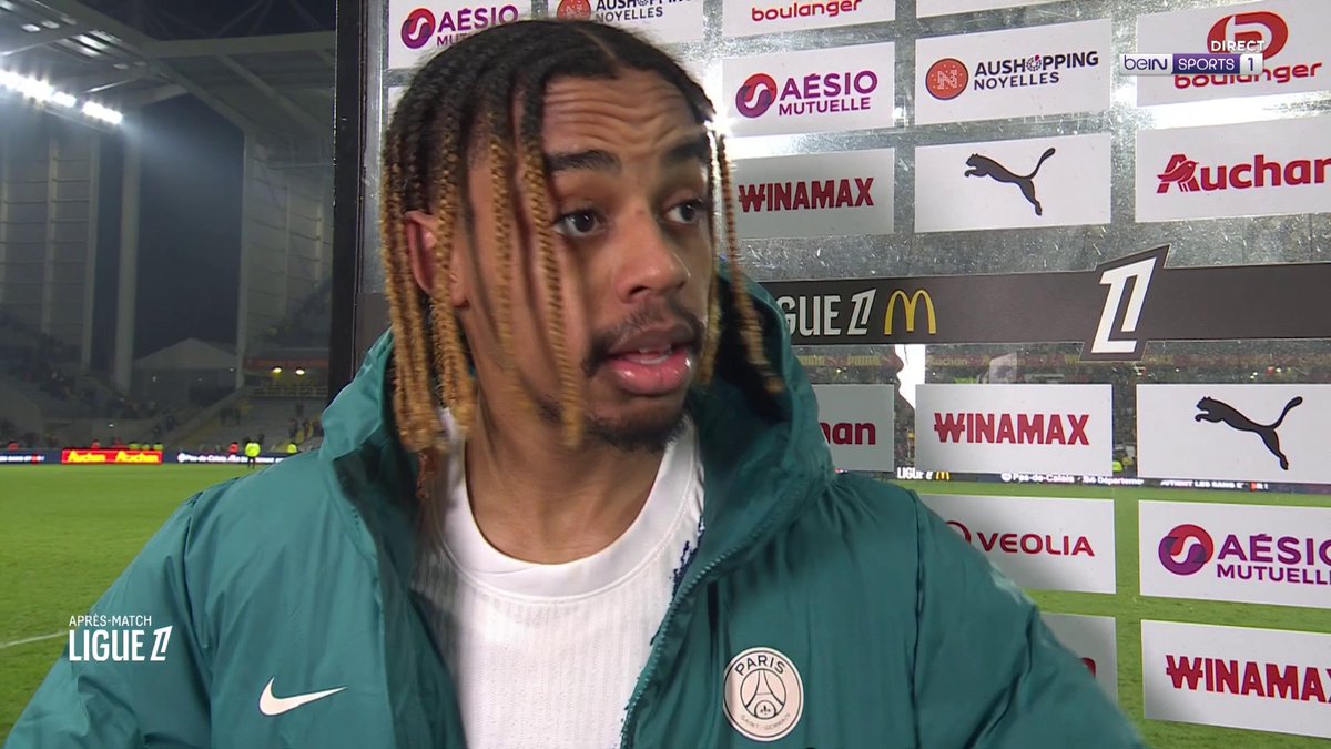 [📺 LIVE] 🇫🇷 #Ligue1McDonalds 🎙️ Bradley Barcola (Paris Saint-Germain) : "On est contents car on a beaucoup cravaché pour marquer ces deux buts" #beINLigue1 #RCLPSG