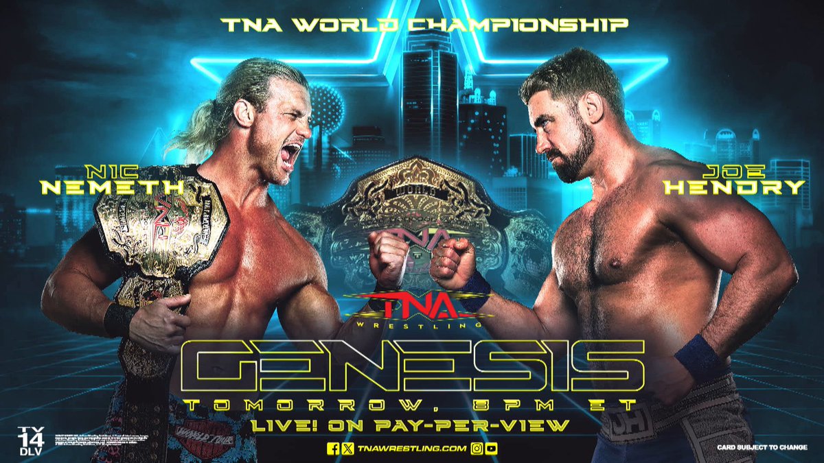 .@ThisisTNA 🤝 WWE NXT You don't want to miss #TNAGenesis, TOMORROW.