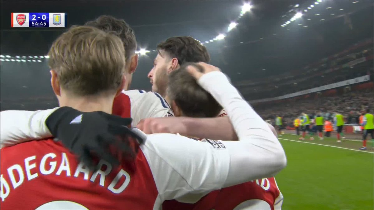 Leandro Trossard finds Kai Havertz in the box who doubles Arsenal's lead 🔴