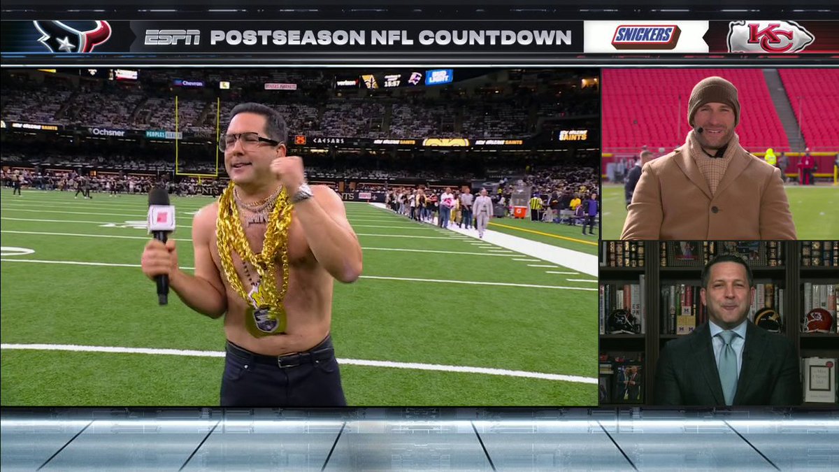 When Adam Schefter put the chains on like Kirk Cousins 😅