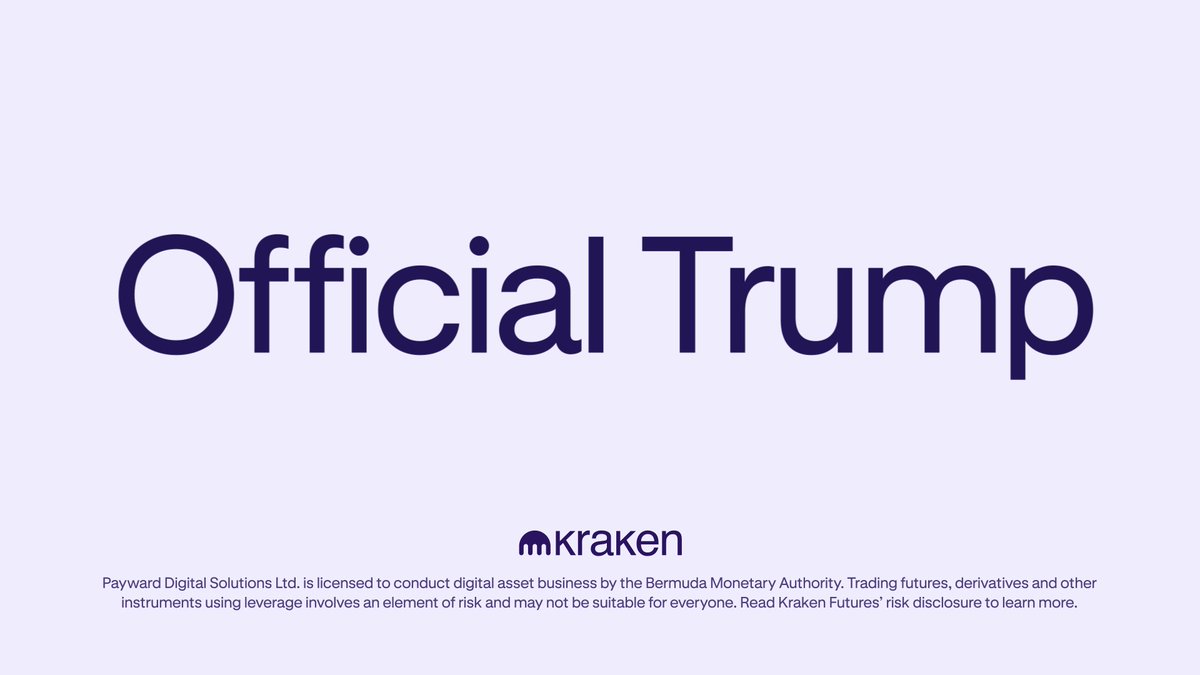 Official Trump ($TRUMP) is now available on Kraken 😎 Buy here👇 *Geographic restrictions apply