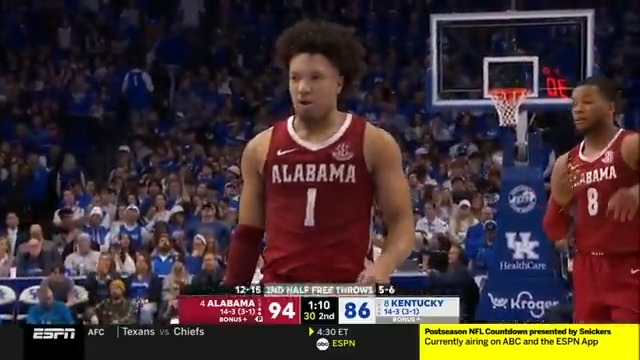 Mark Sears against No. 8 Kentucky: ▪️ 24 PTS ▪️ 9 AST