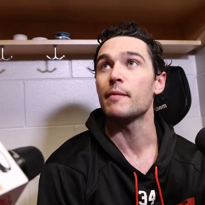 "I think we're doing a good job right now of just staying in the moment." 🗣️: Alex Lyon &amp; Todd McLellan 🎥: