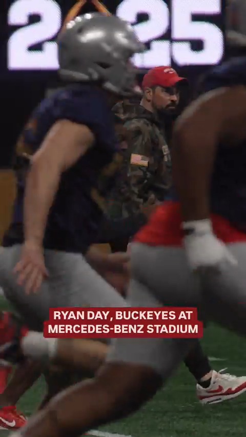 Ohio State getting ready for Monday night 🏟️ #B1GFootball x #CFBPlayoff