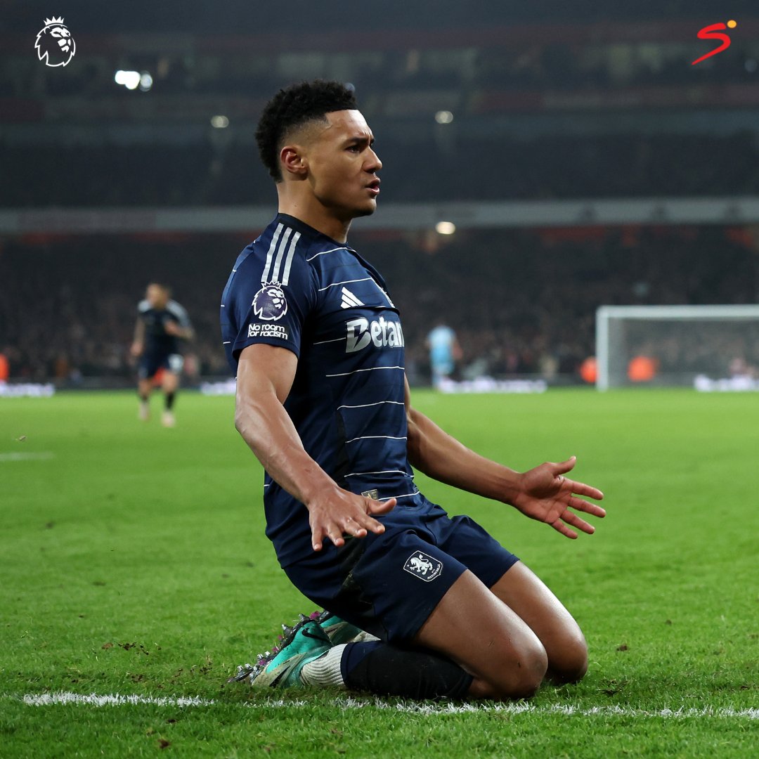 Ollie Watkins scores his tenth goal of the season to snatch a point from the Gunners ⚽💥 #SSPL | #ARSAVL