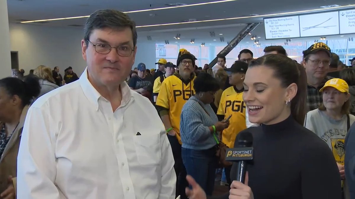 “We’re going to have more than 20,000 people here over two days as a celebration of pirates baseball and sort of the unofficial start.” Pittsburgh Pirates principal owner Bob Nutting is ready for tomorrow after a great day 1 at #PiratesFest