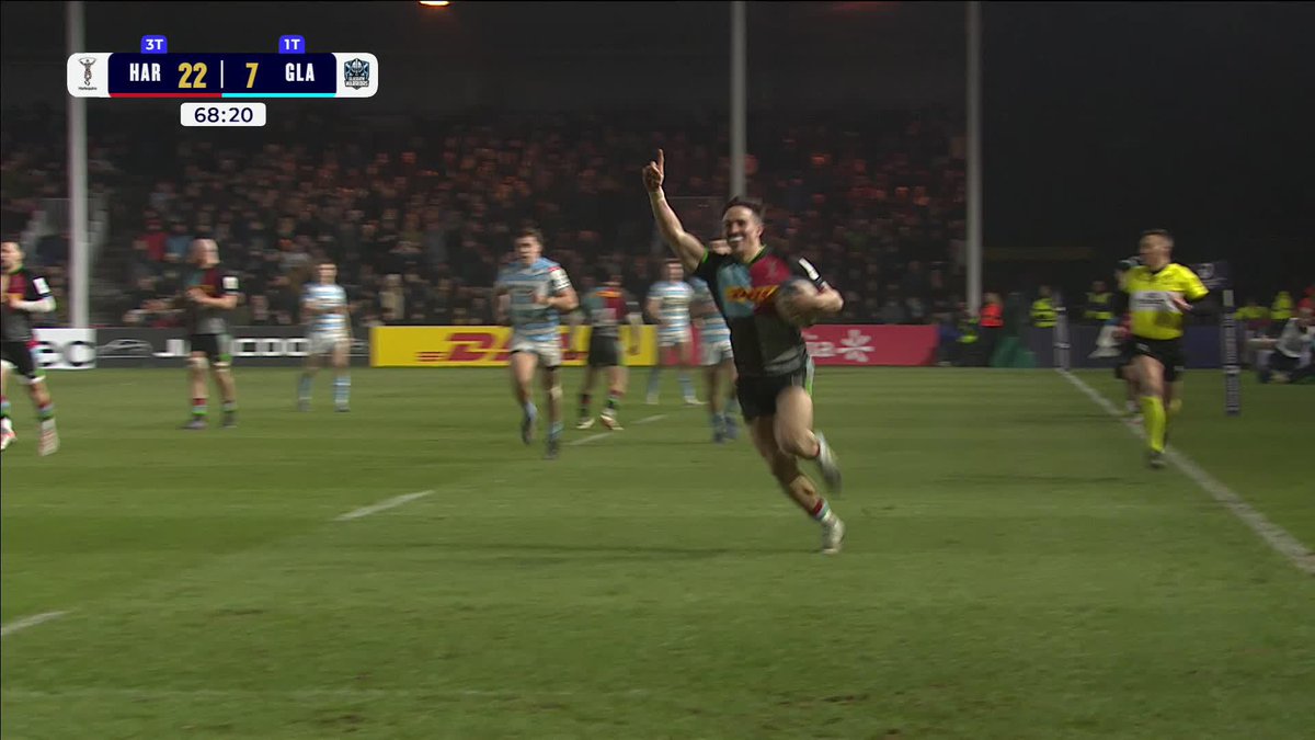 Harlequins score a third try against Glasgow Warriors, but should it have stood? "For me, when you look back at that ruck, he is right in at the side." 🎙️ #InvestecChampionsCup
