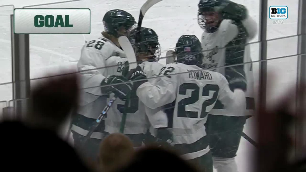 Howard feeds Basgall in the high slot and the Spartans lead 1-0. Fourth of the year for the blueliner,