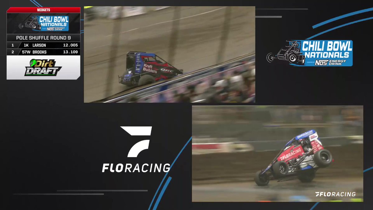 After an adventurous Pole Shuffle, Kyle Larson will be on the pole of the 39th #ChiliBowl powered by NOS Energy Drink, in pursuit of his 3rd Golden Driller! Chili Bowl Nationals