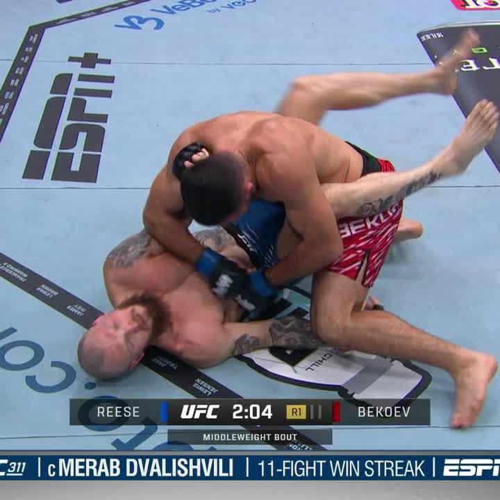 THE GROUND AND POUND FROM BEKOEV WAS NASTY 💥 #UFC311