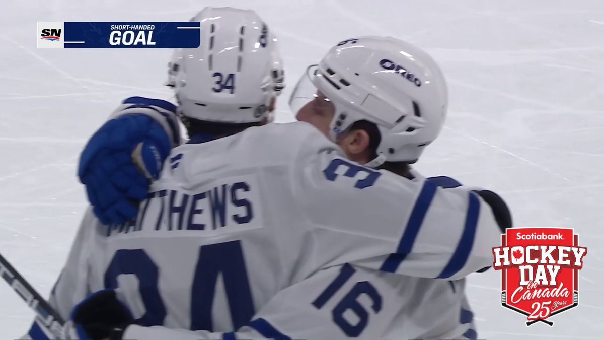 Auston Matthews has scored his 386th goal. That's his FIRST shorthanded goal! 🚨 #HockeyDay 📺: Sportsnet or stream on Sportsnet+ ➡️