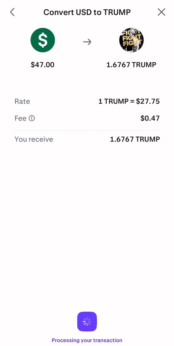 How to buy $trump on @Krakenfx in under 20 seconds