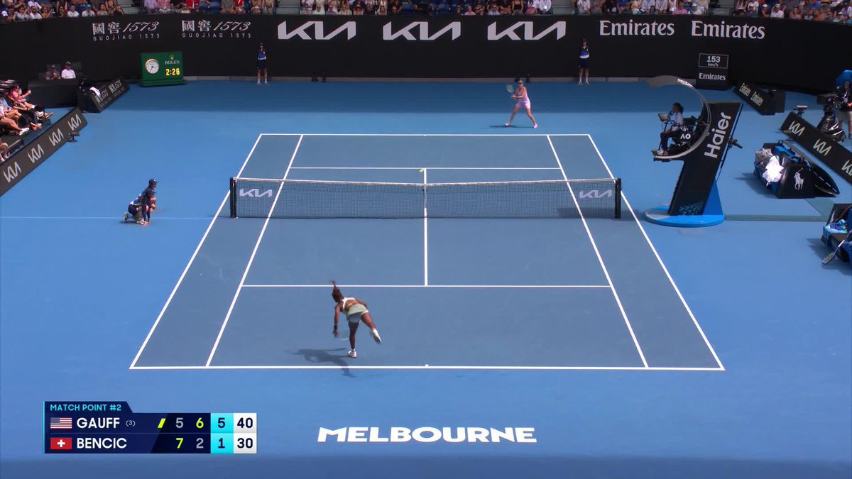 Down a set, Coco Gauff reminds everyone why she needs to be feared 👏👏 The American is through to the #AusOpen quarterfinals 5-7 6-2 6-1! Wide World of Sports • ESPN • @eurosport • WOWOWテニス • Coco Gauff • #AO2025