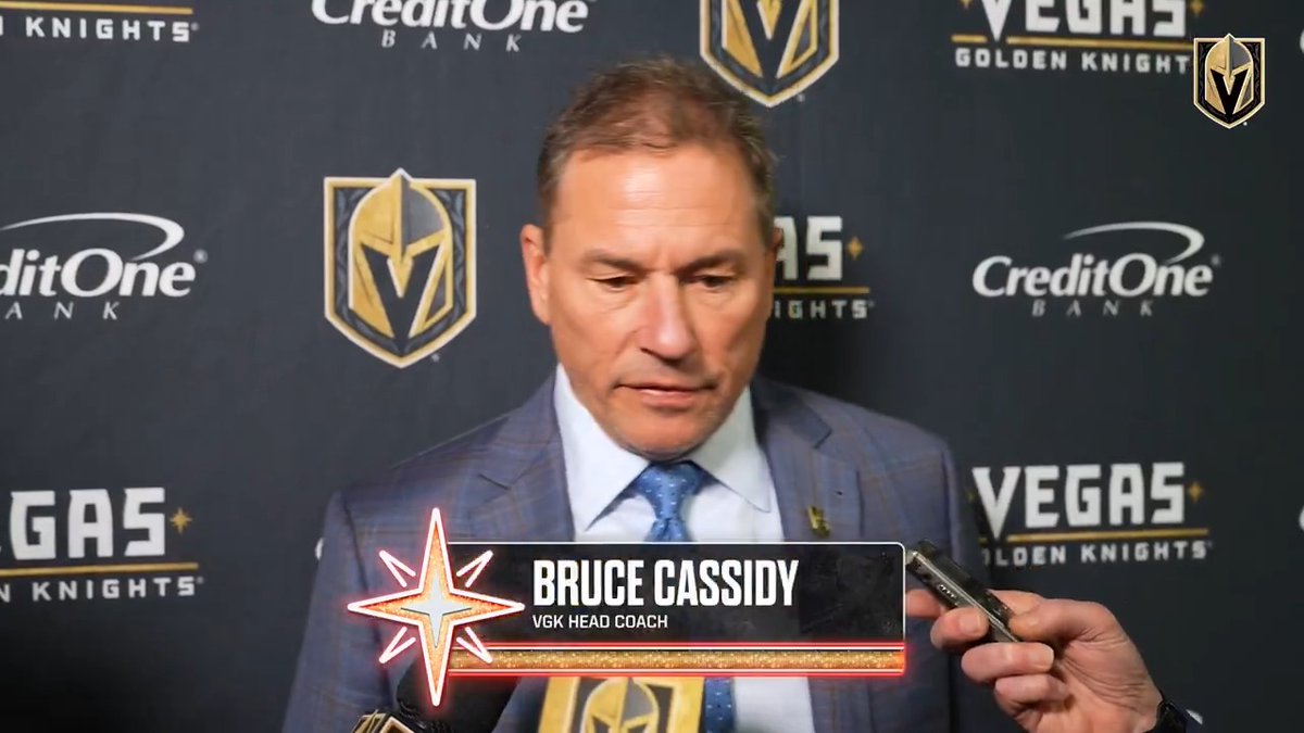 🎥 Head coach Bruce Cassidy after Saturday's 5-3 loss in Chicago