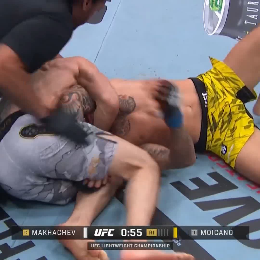 IT'S OVER IN ROUND ONE 😱 #UFC311 ISLAM MAKHACHEV SUBMITS RENATO MOICANO!