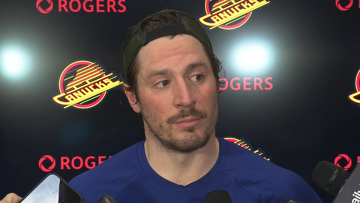 "We came up with some new looks on the power play and we stuck to it. Power play got us momentum...When we buy-in, we normally have success." 🗣 J.T. Miller speaks to the media after recording two assists in the win over the Oilers. #Canucks | The Province