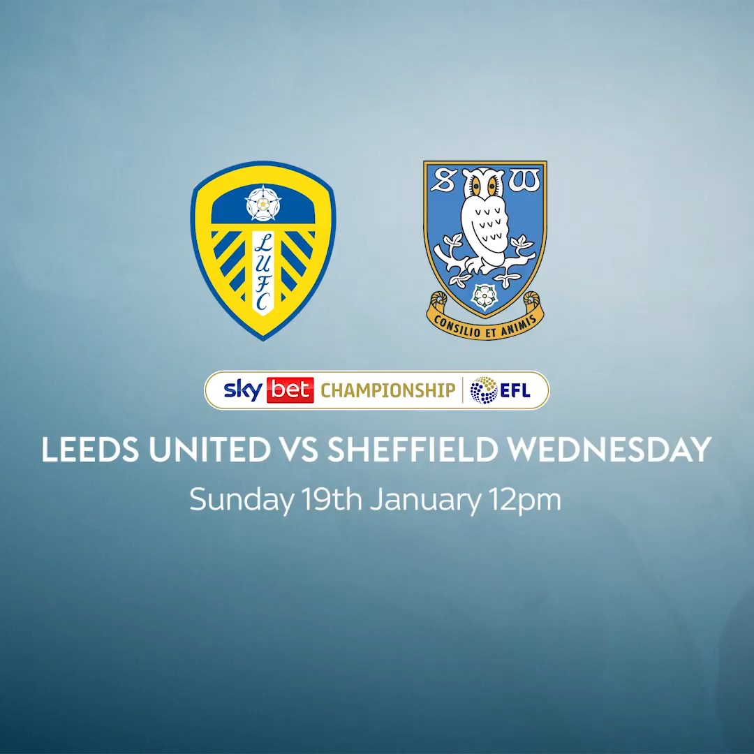 When West Yorkshire meets South Yorkshire 🤝 Expect fireworks 💥 Leeds United 🆚 Sheffield Wednesday 📺🍿 #EFL #lufc #swfc