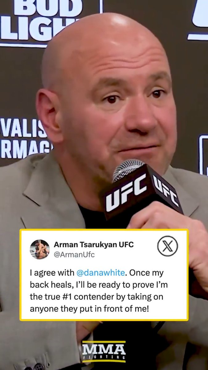 Arman Tsarukyan is ready to prove he's the rightful number one contender against anybody after pulling out of #UFC311