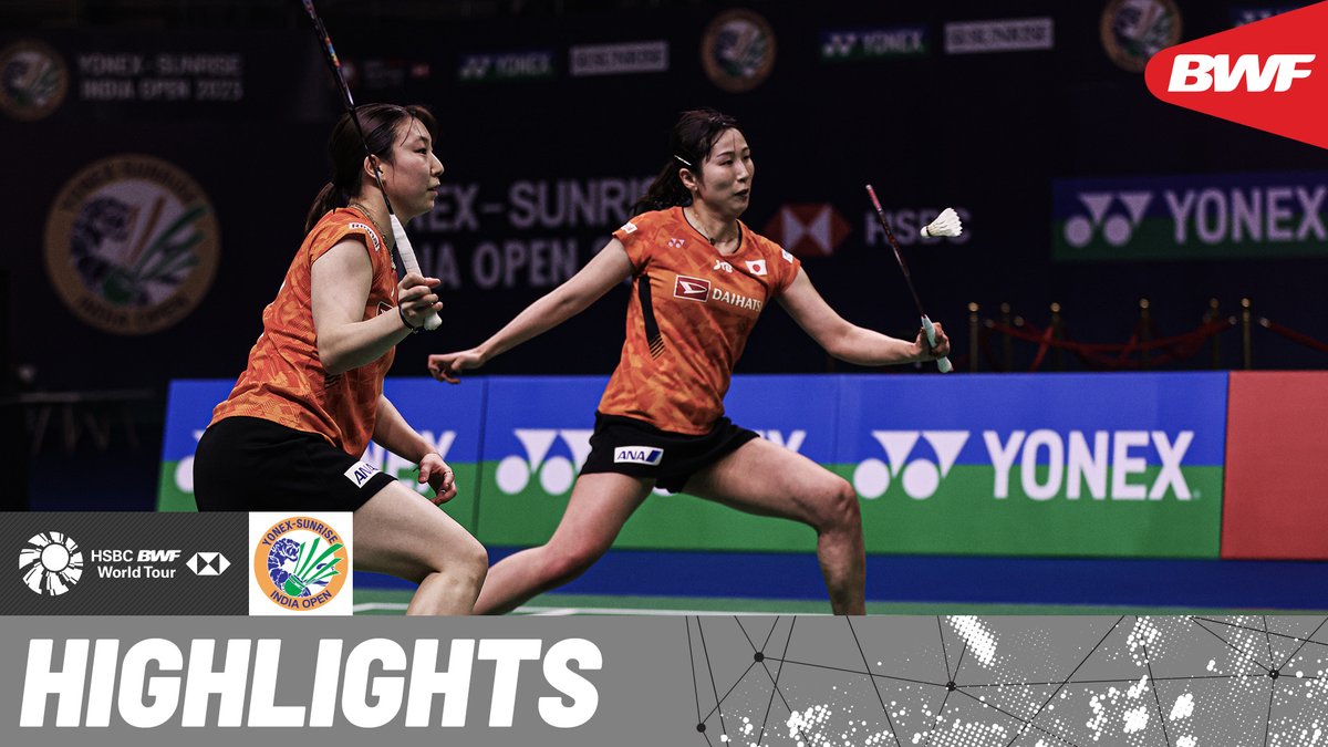 Unseeded duo Igarashi/Sakuramoto 🇯🇵 clash against No.8 seeds Kim/Kong 🇰🇷. #BWFWorldTour #IndiaOpen2025