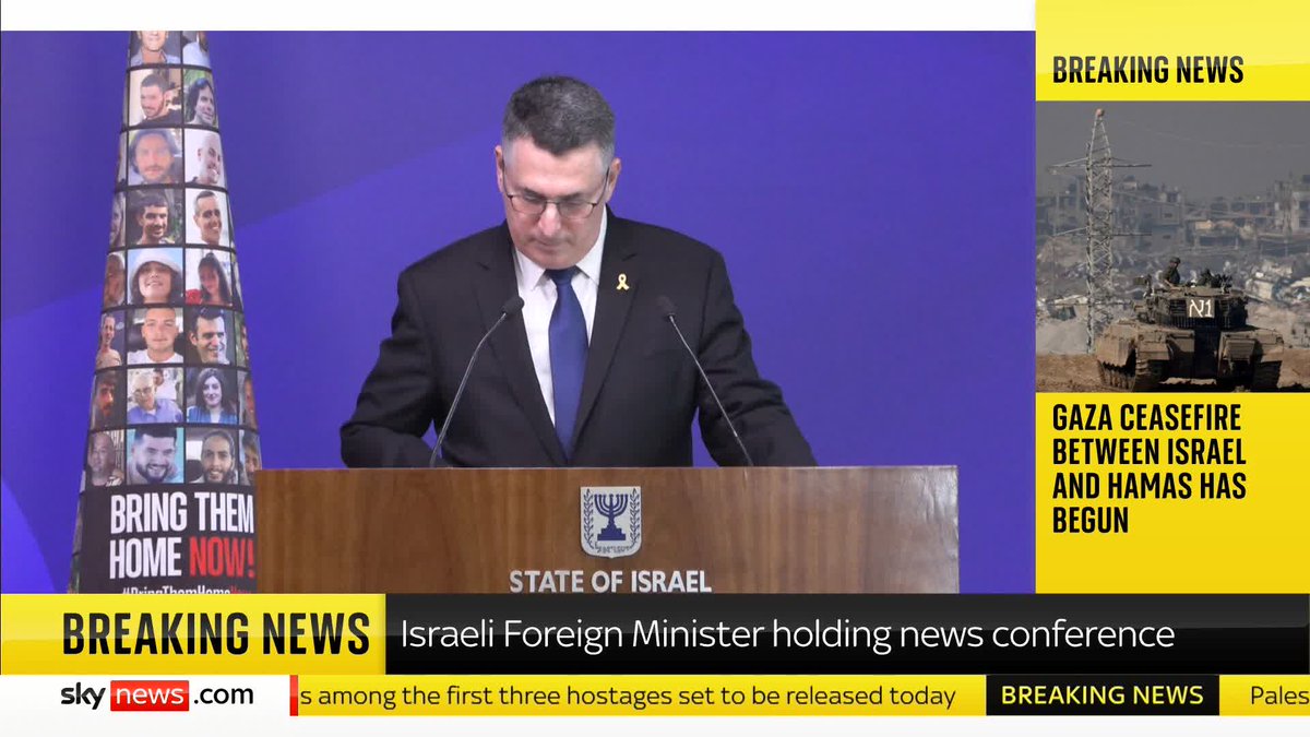 'The framework for the release of the hostages includes a heavy price for Israel' Foreign Minister, Gideon Sa'ar says the ceasefire deal is being carried out because of a 'commitment to our brothers and sisters in captivity' Latest ➡️ 📺 Sky 501